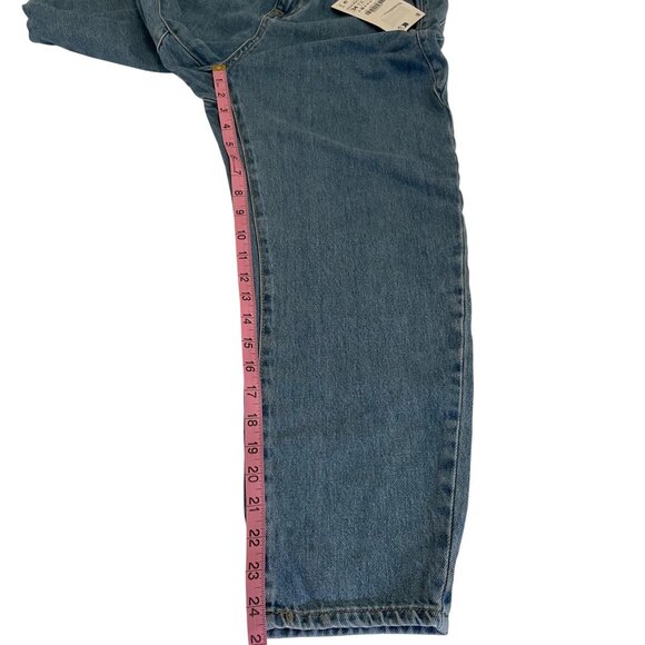 ZARA Women’s High Waist Paperbag Jeans Light Wash Denim Size 2 - Picture 5 of 11